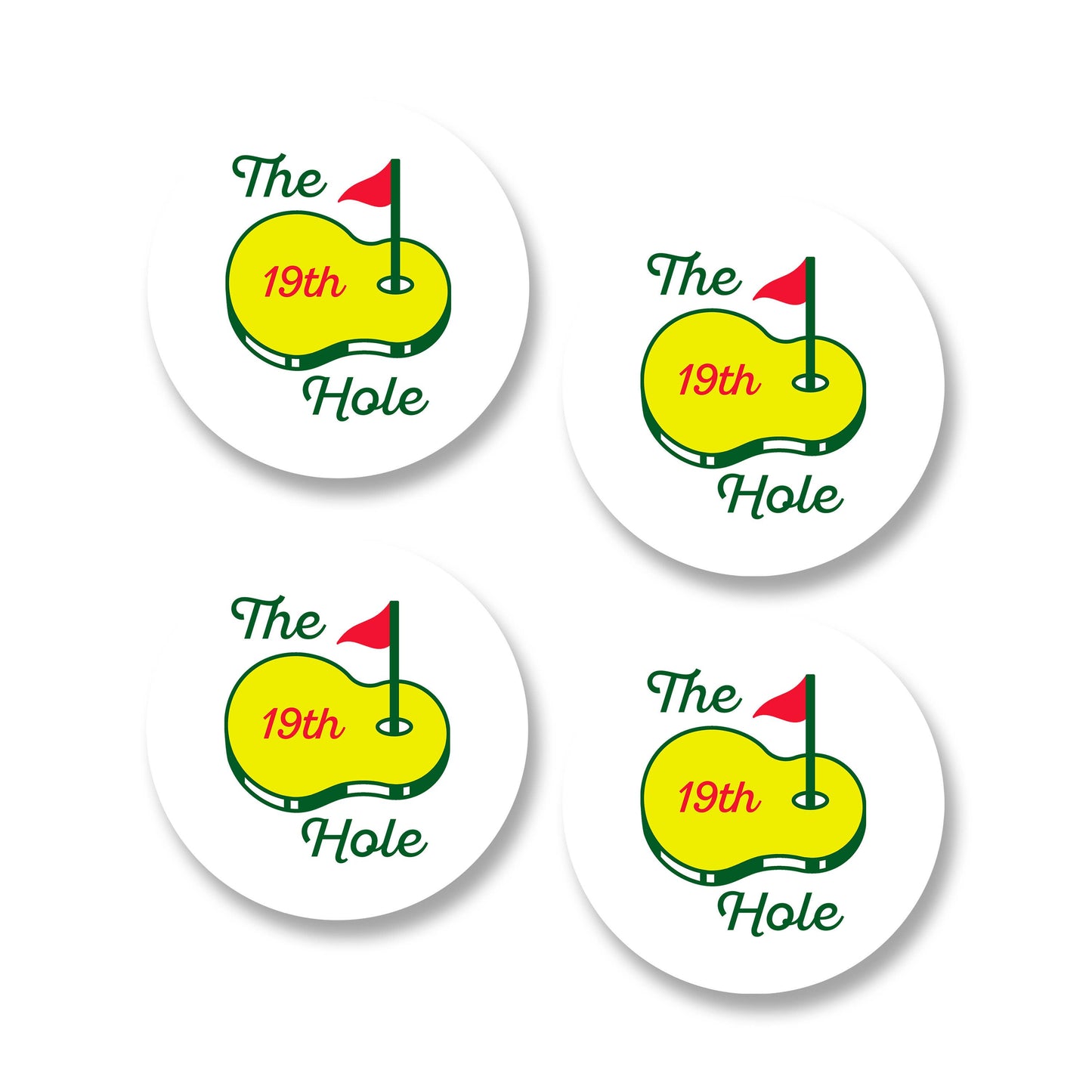 Ceramic Coasters (Set of 4) - 19th Hole