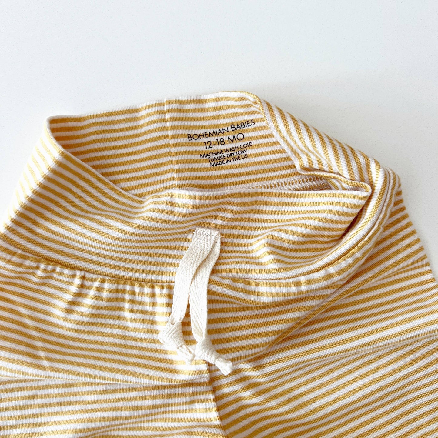 Organic joggers - Golden Stripe