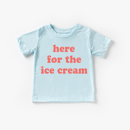 Here for the Ice Cream! short-sleeve tee