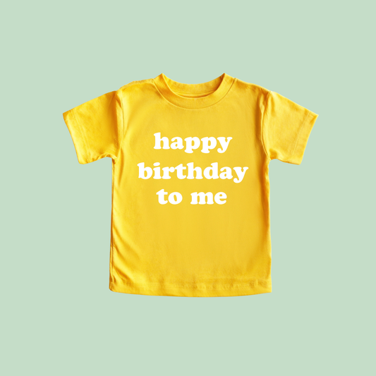"Happy Birthday To Me" short-sleeve tee