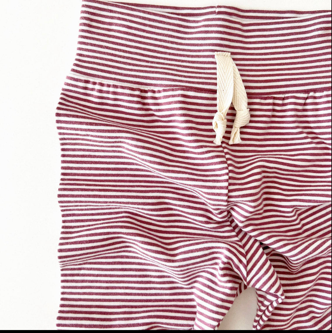 Rose Brown Stripe Bamboo Joggers
