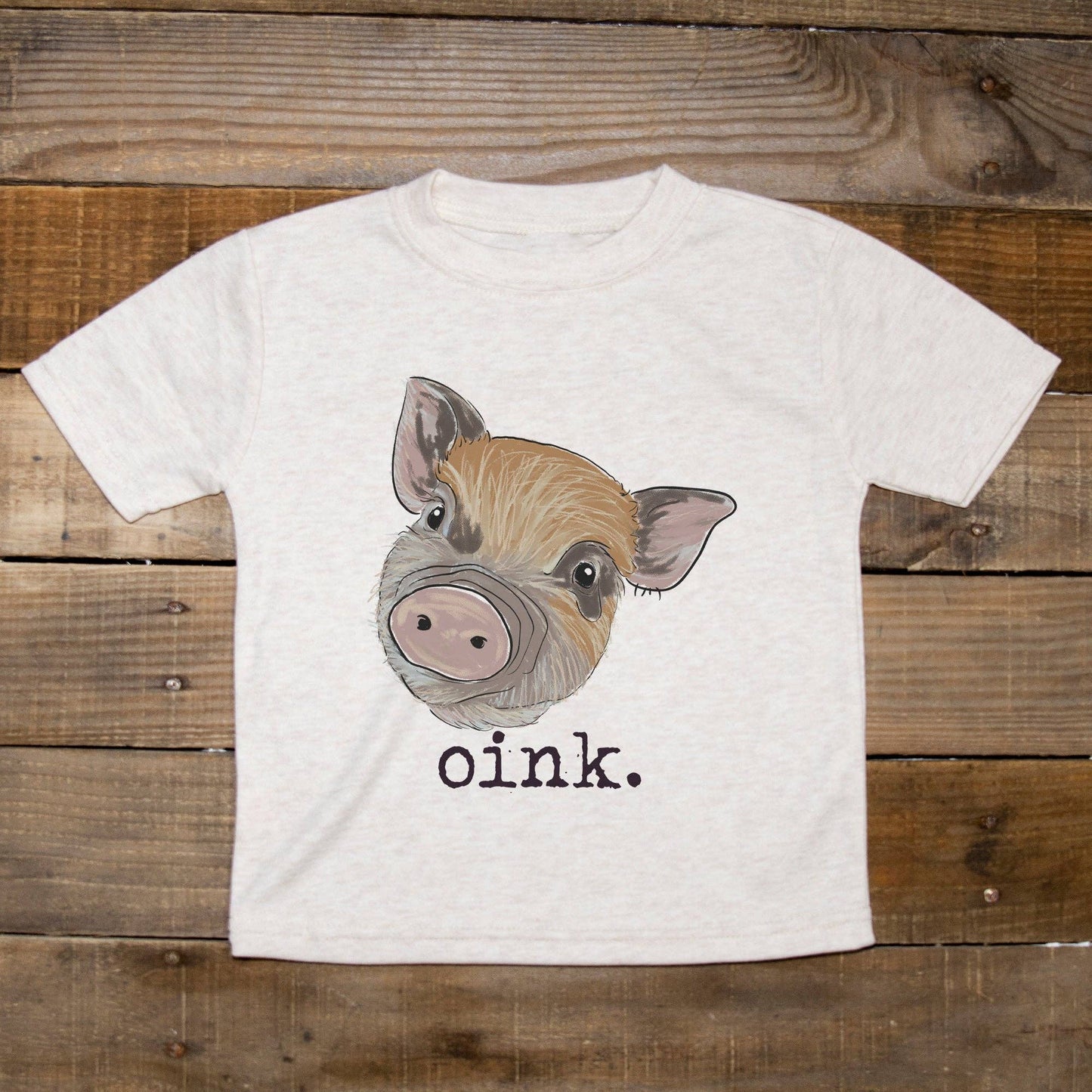 "oink." short-sleeve tee