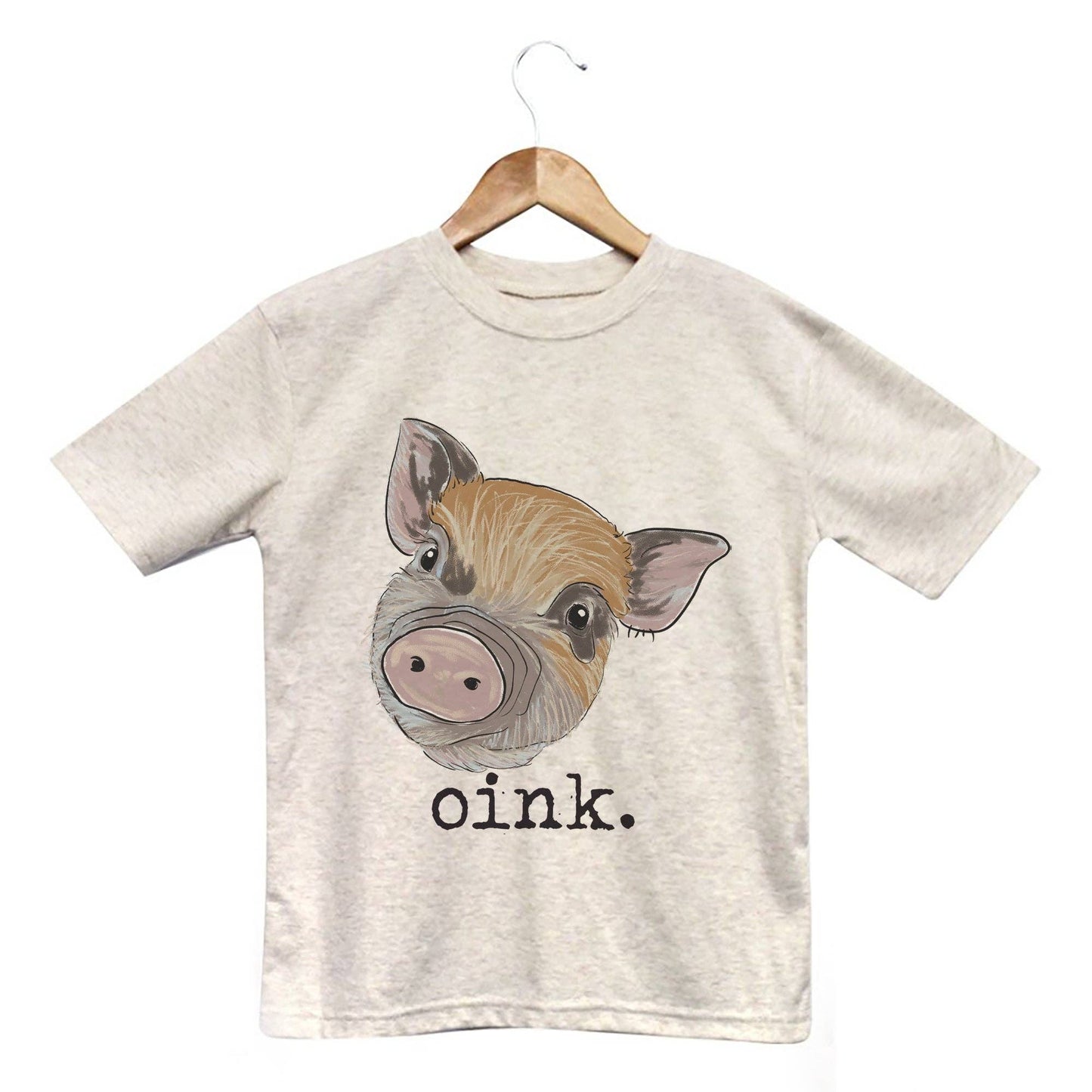 "oink." short-sleeve tee