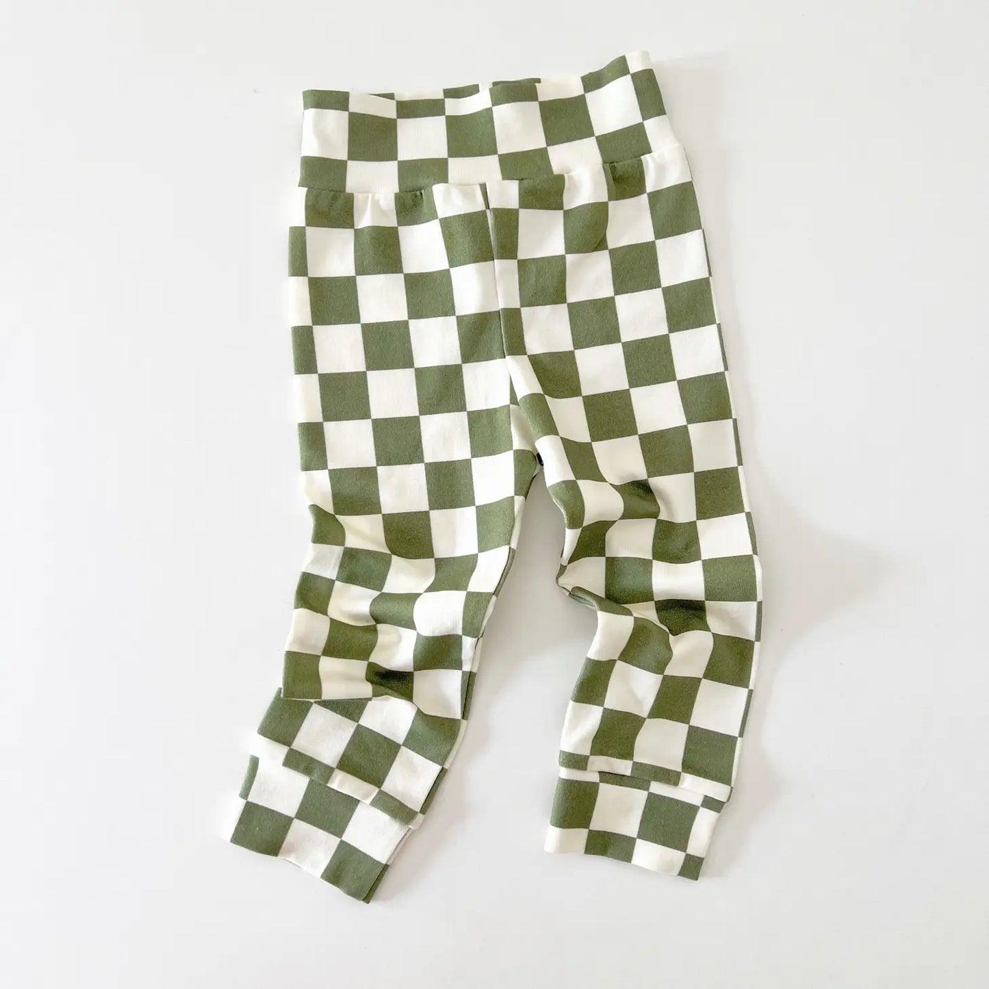 Olive Checkers Organic Joggers