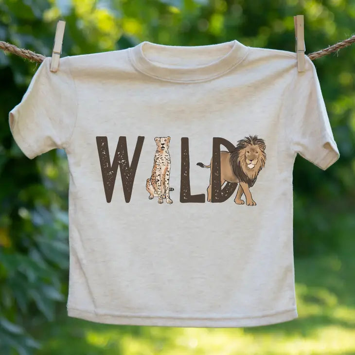 "wild." Short Sleeve Toddler Tee